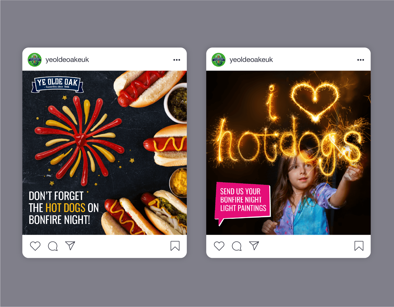 Ye Olde Oak Social Media Posts