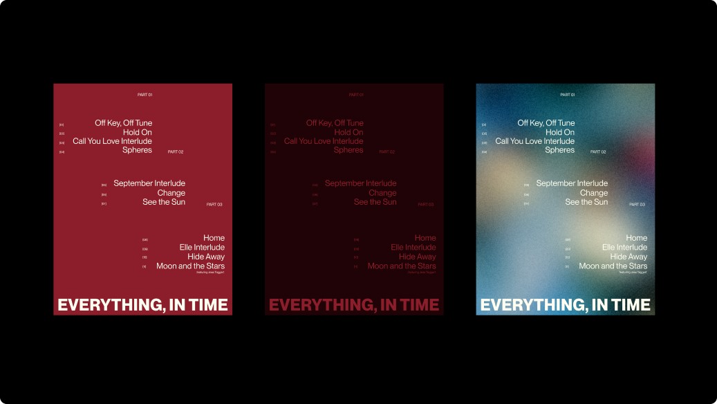 Tracklist design options image