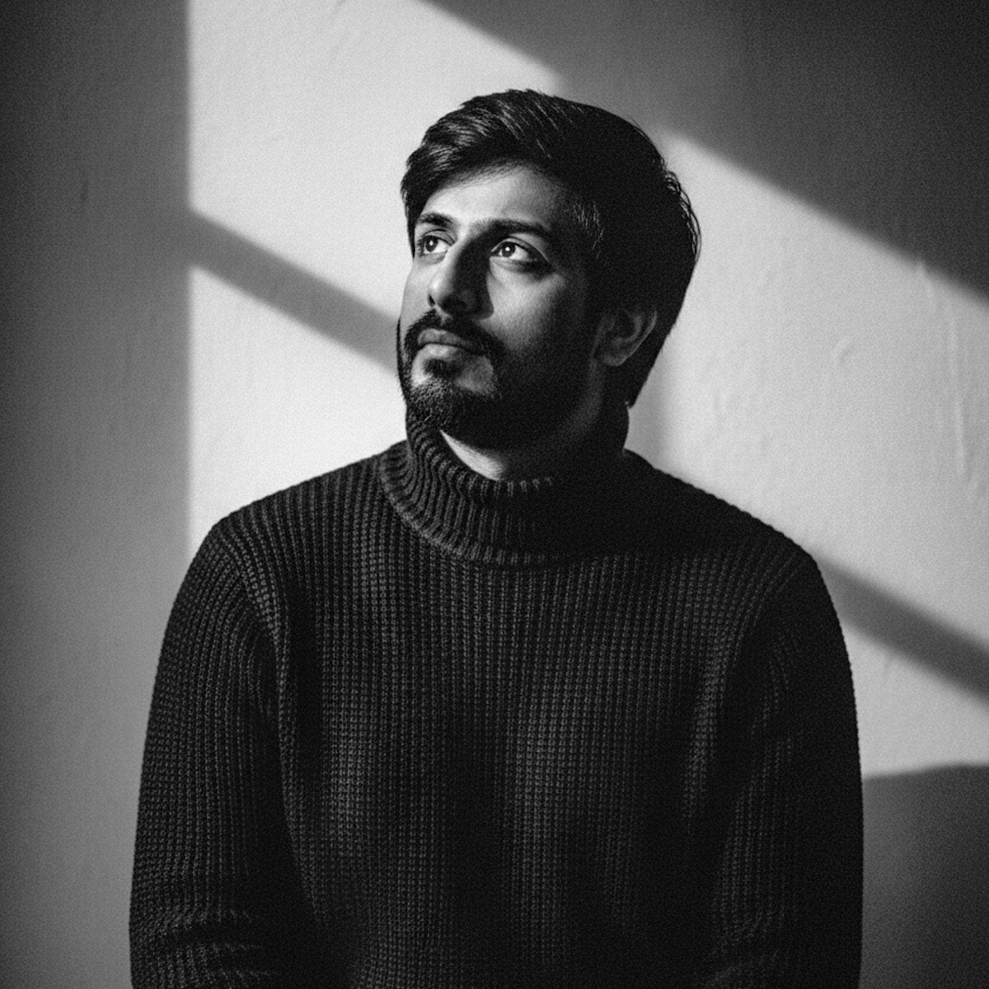 Michael Carter in a dark background