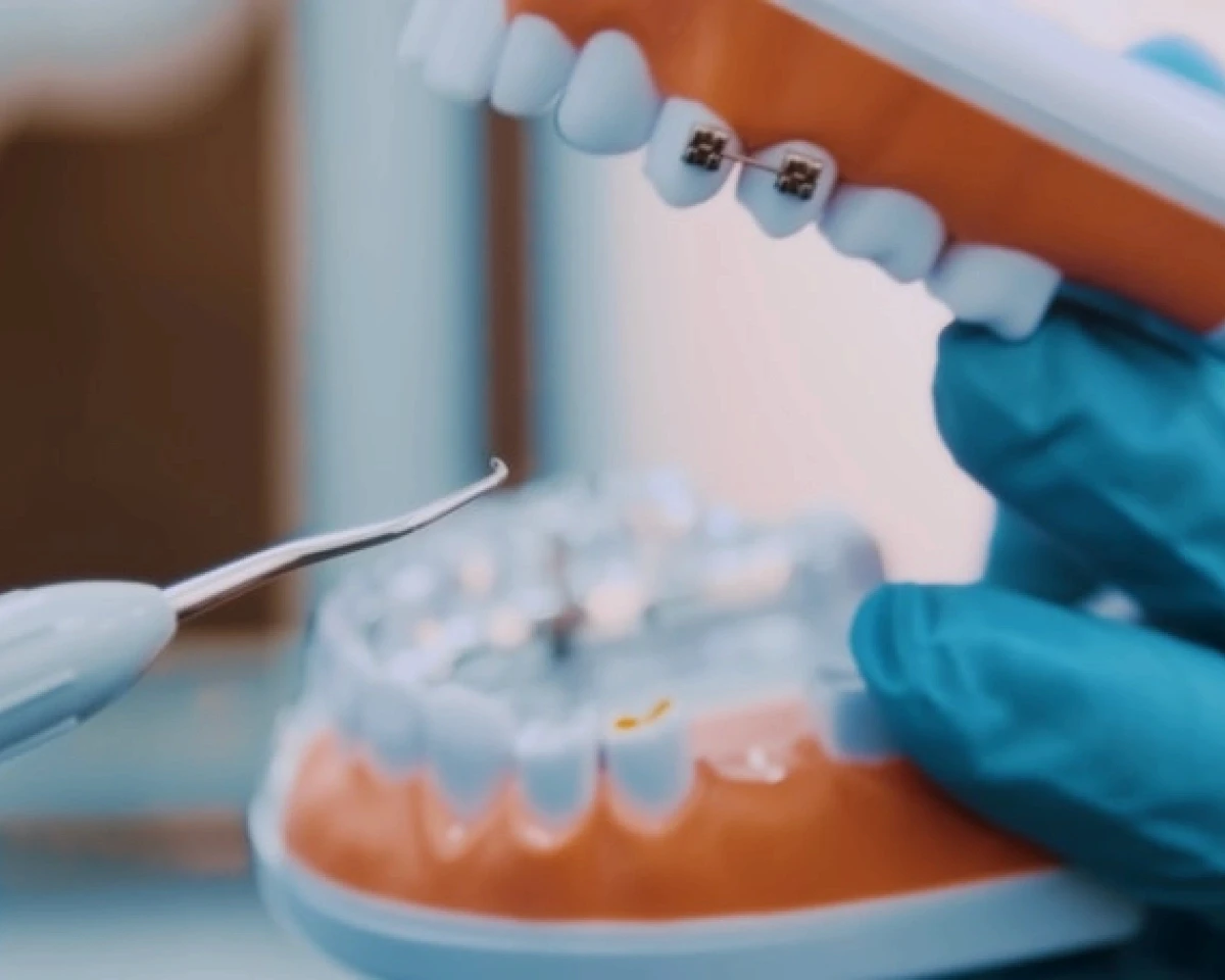 a person's mouth with teeth and tongue sticking out