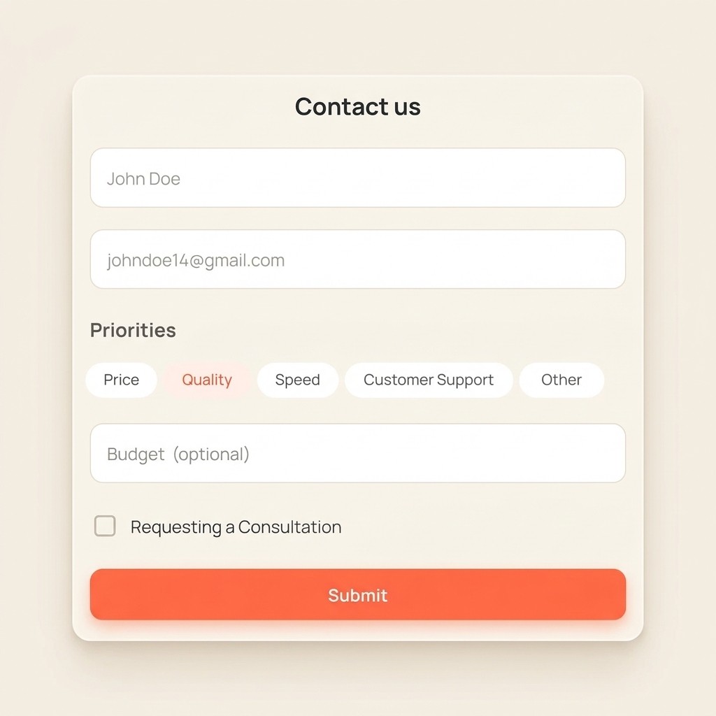 Contact and lead forms