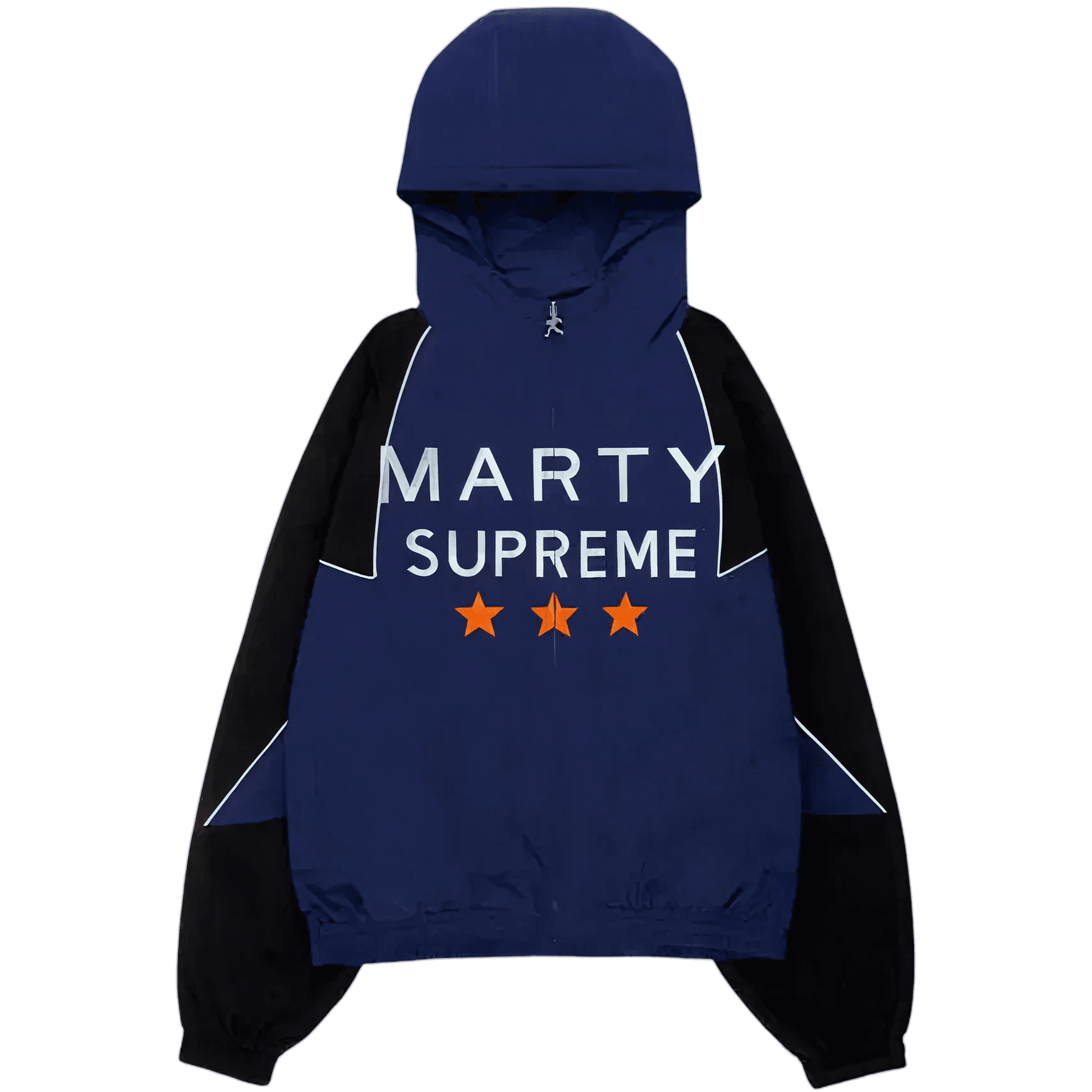 Marty Supreme piped warm up jacket in navy