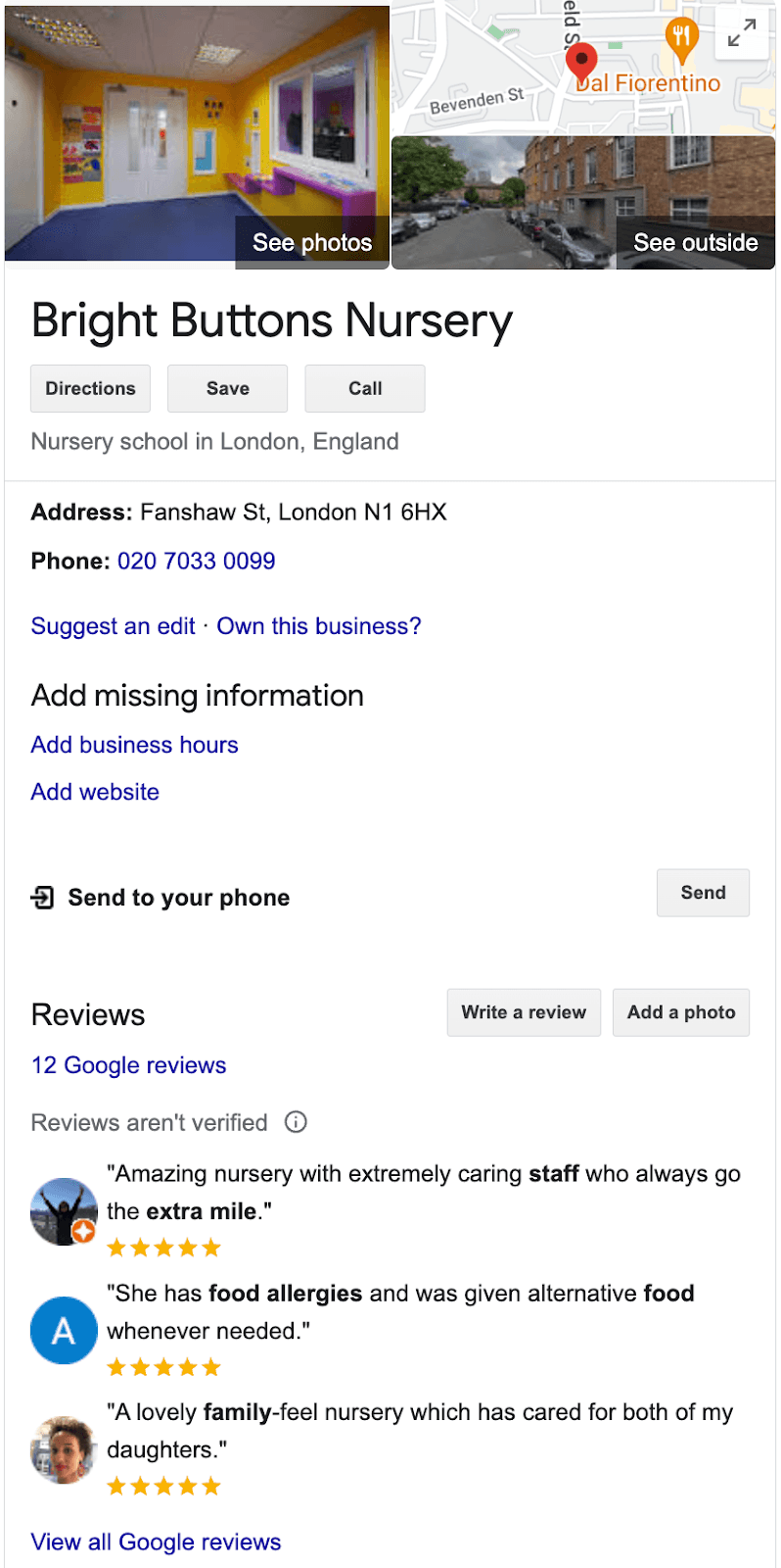 Google Business Profile for Nurseries and Kids Activity Suppliers Google Business Profile for Nurseries and Kids Activity Suppliers