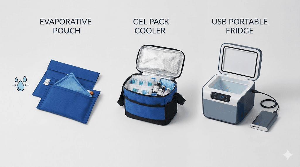 Comparison of medical cooler bag types for traveling with tirzepatide