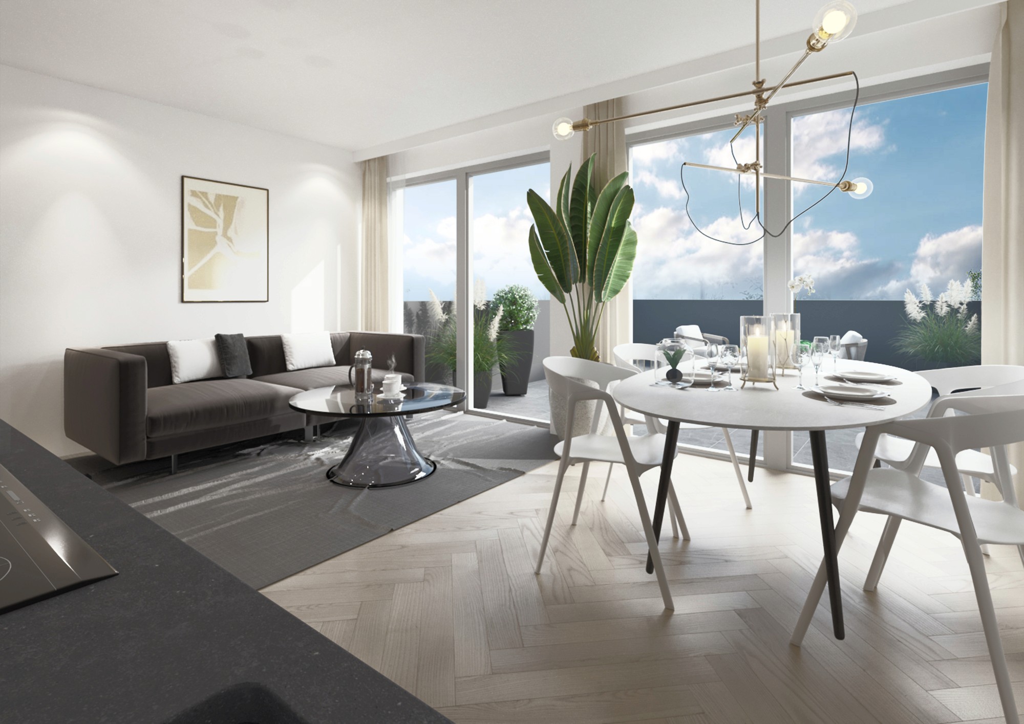 Dachgeschosswohnung mit Gauben und 30 m² Dachterrasse mit Blick auf die Innenstadt von Bad Salzuflen, Einfamilienhaus Rudolph-Brandes-Allee 9a