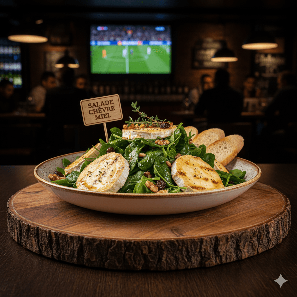 Salade chèvre miel Half Time