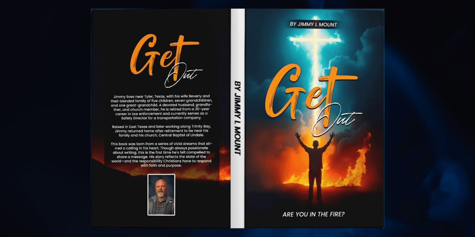 represents the cover of the book Get Out by Jimmy L. Mount, focusing on themes of faith, resilience, and overcoming life’s toughest challenges.