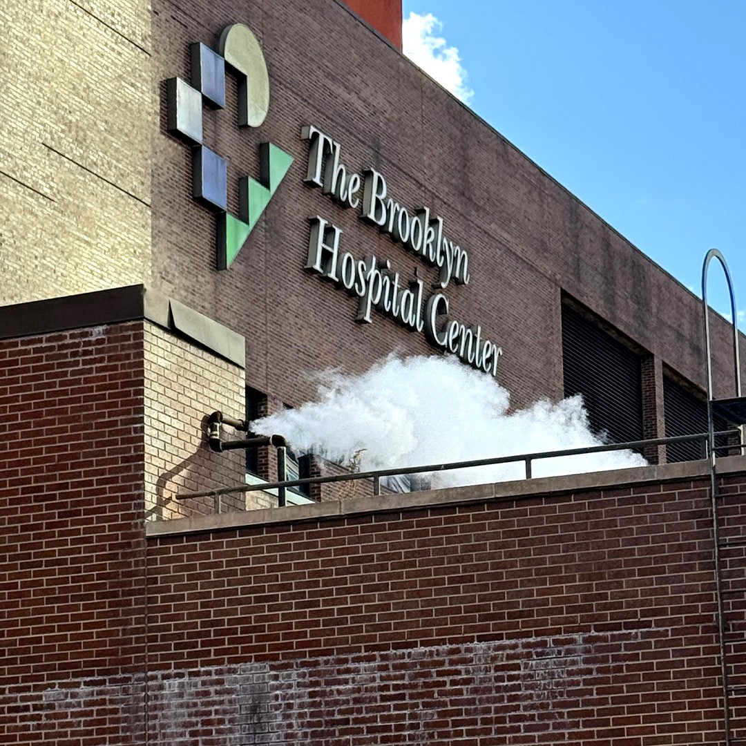 The Brooklyn Hospital Center exterior wall signage.