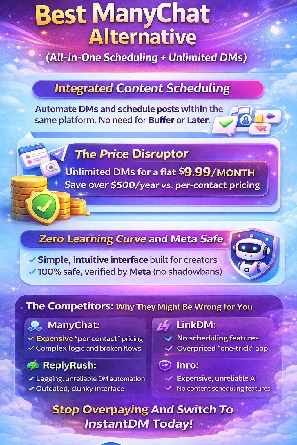 Best ManyChat Alternative: Top Insta DM Apps Compared (2026 Guide)