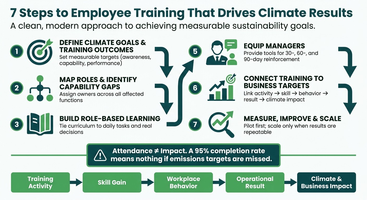 7-Step Employee Training Framework for Climate Goals