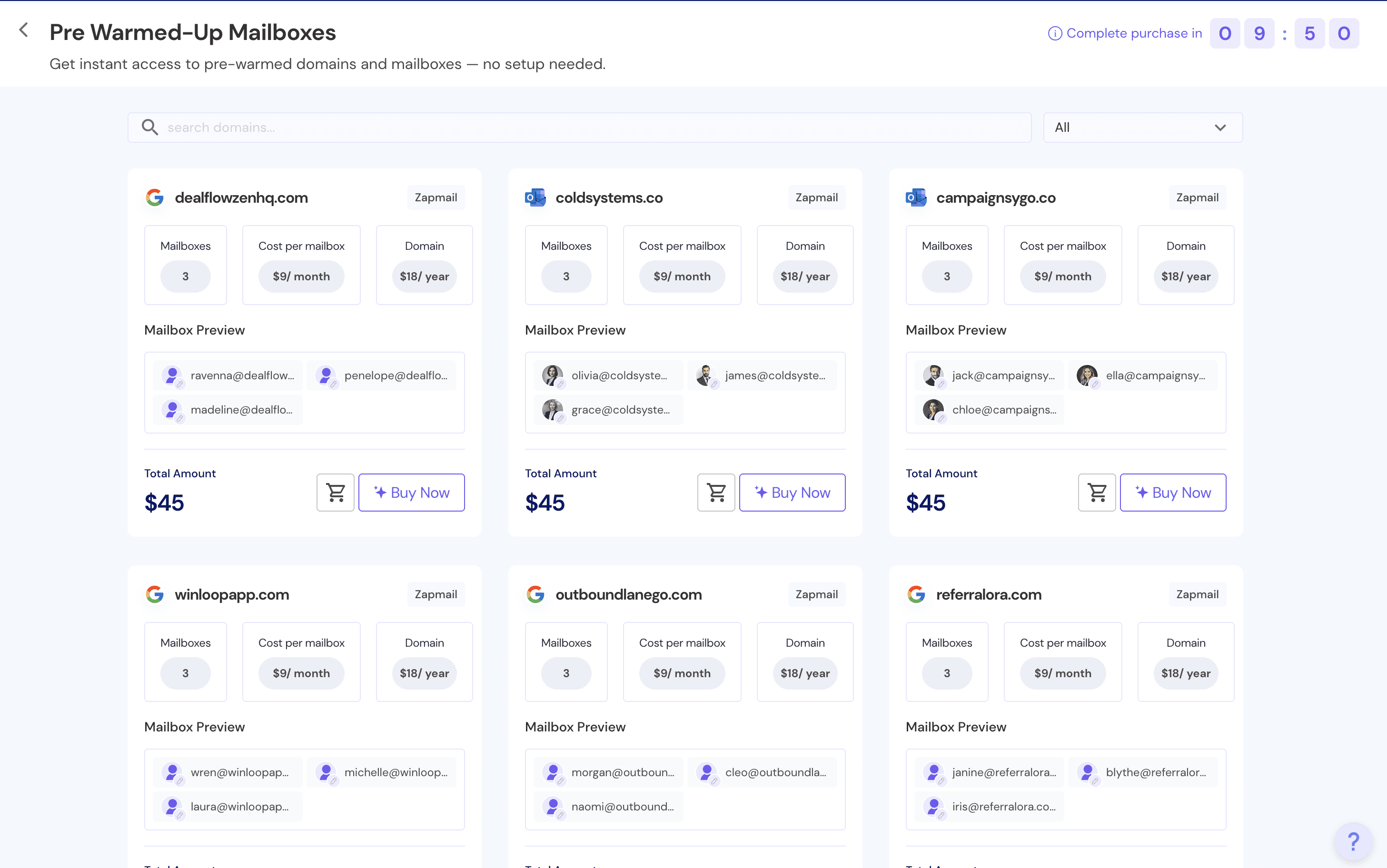 Smartlead Review Warmed up Mailboxes
