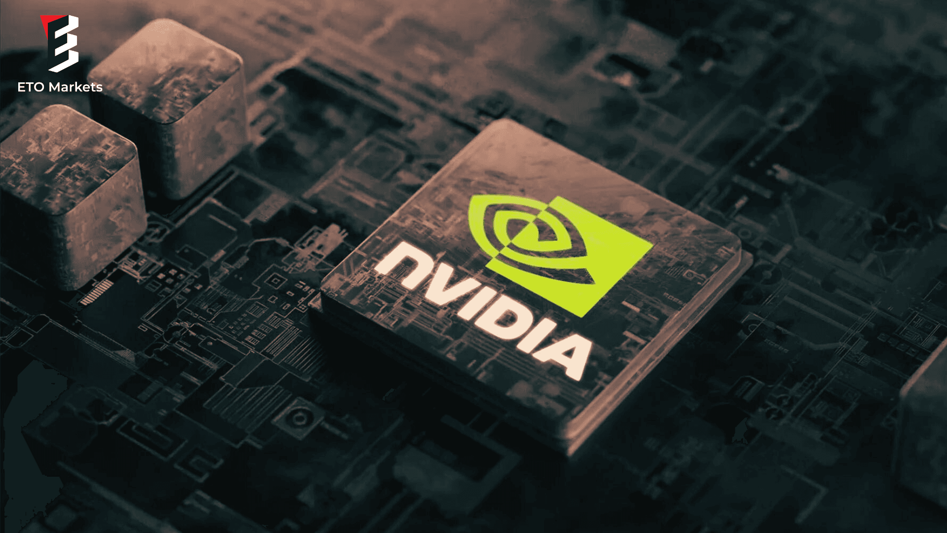 Close up NVIDIA GeForce 9500 GT processor on ASUS graphics card.