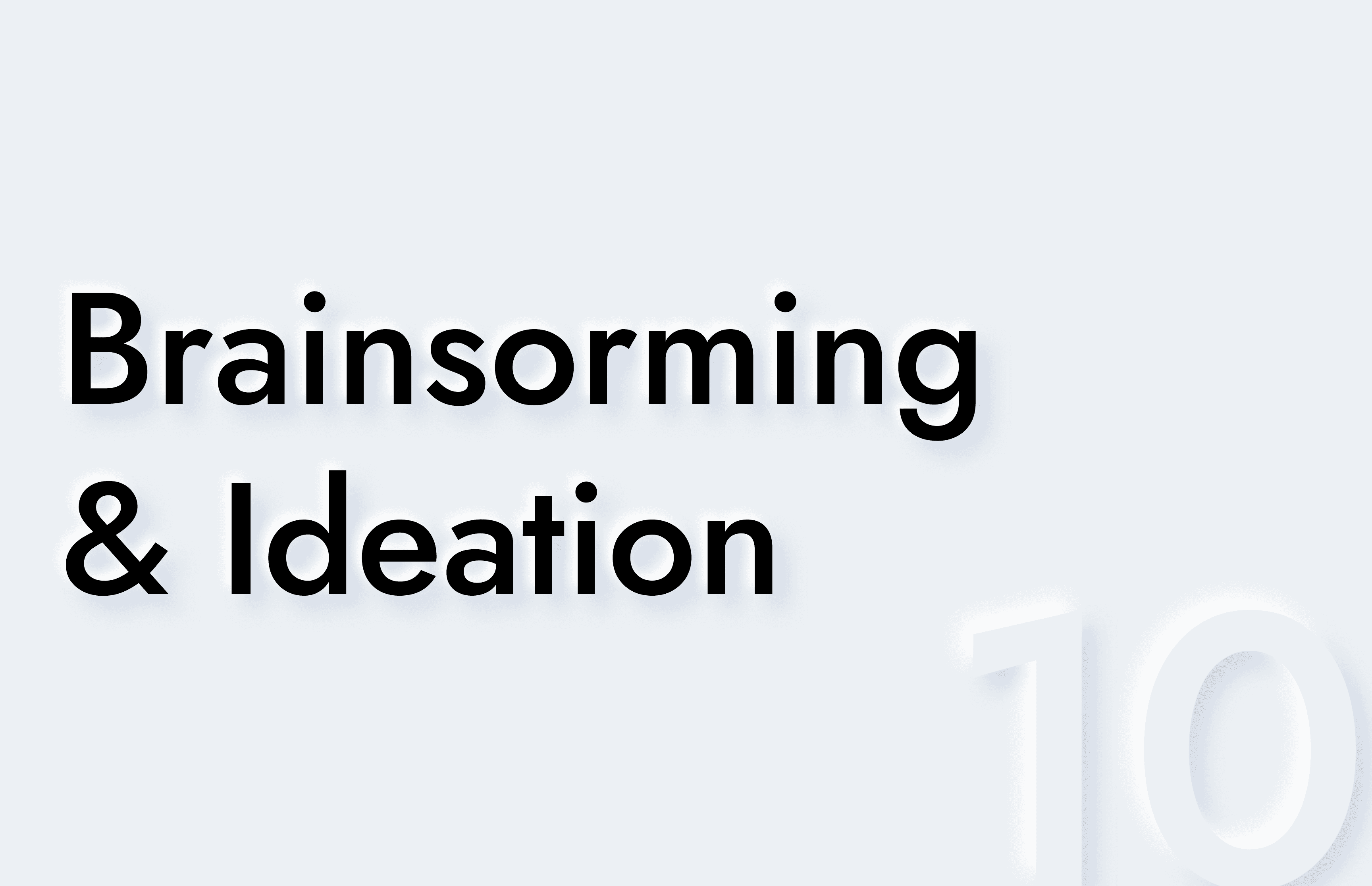 Brainstorming & Ideation