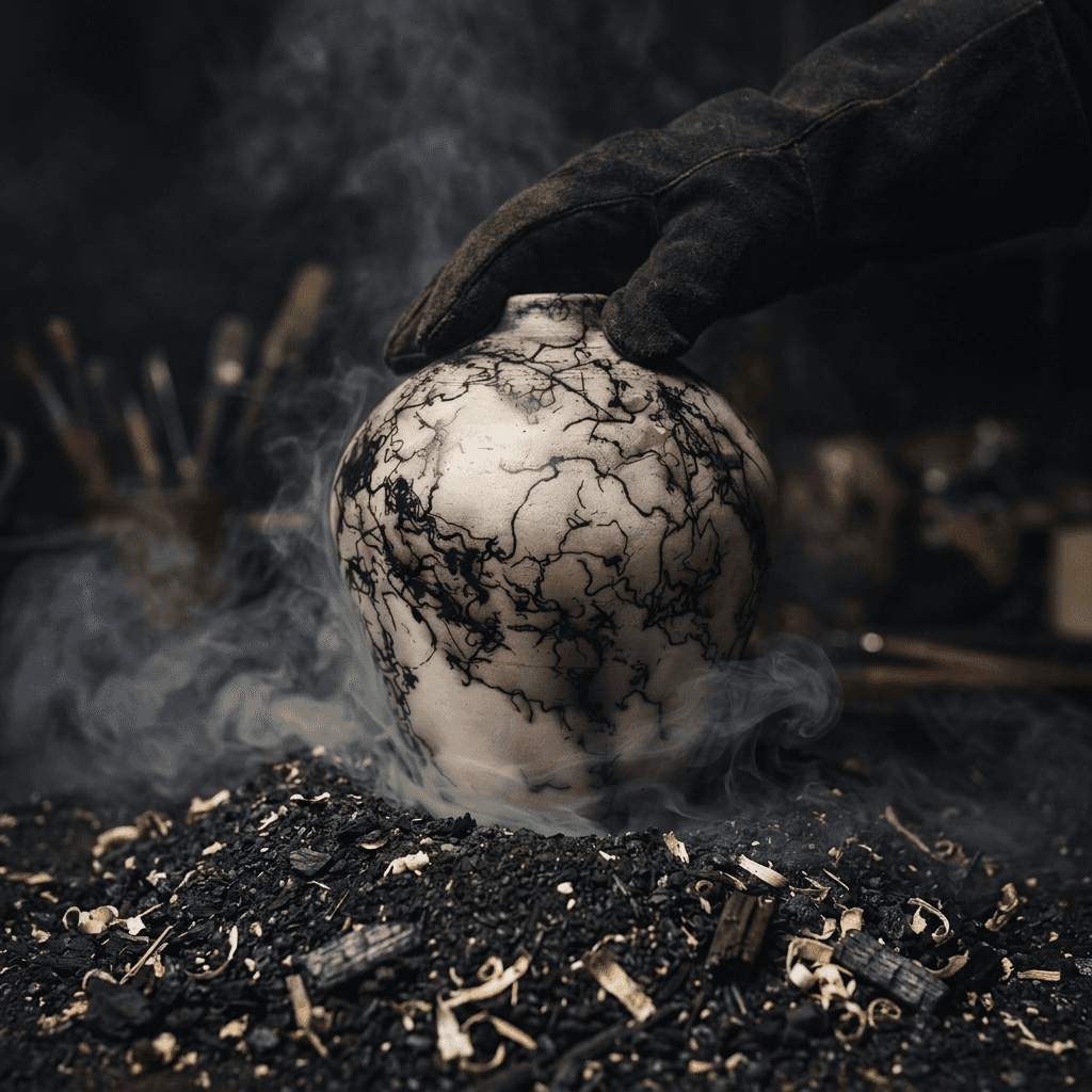 Horse hair Raku