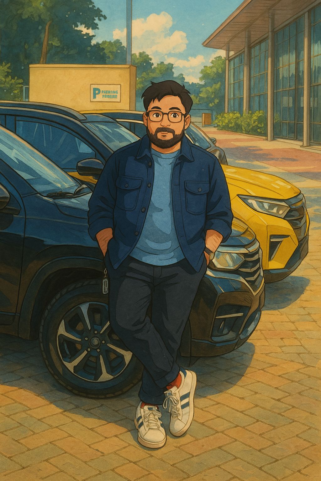 Close-up portrait of a person