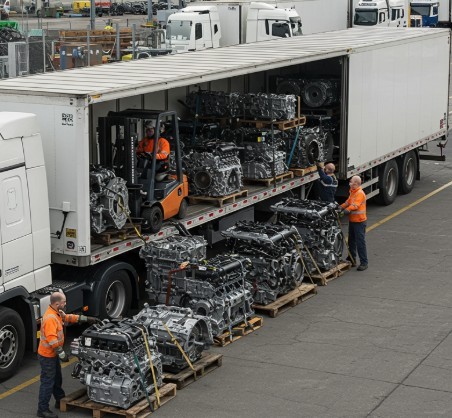 Truck on a local road