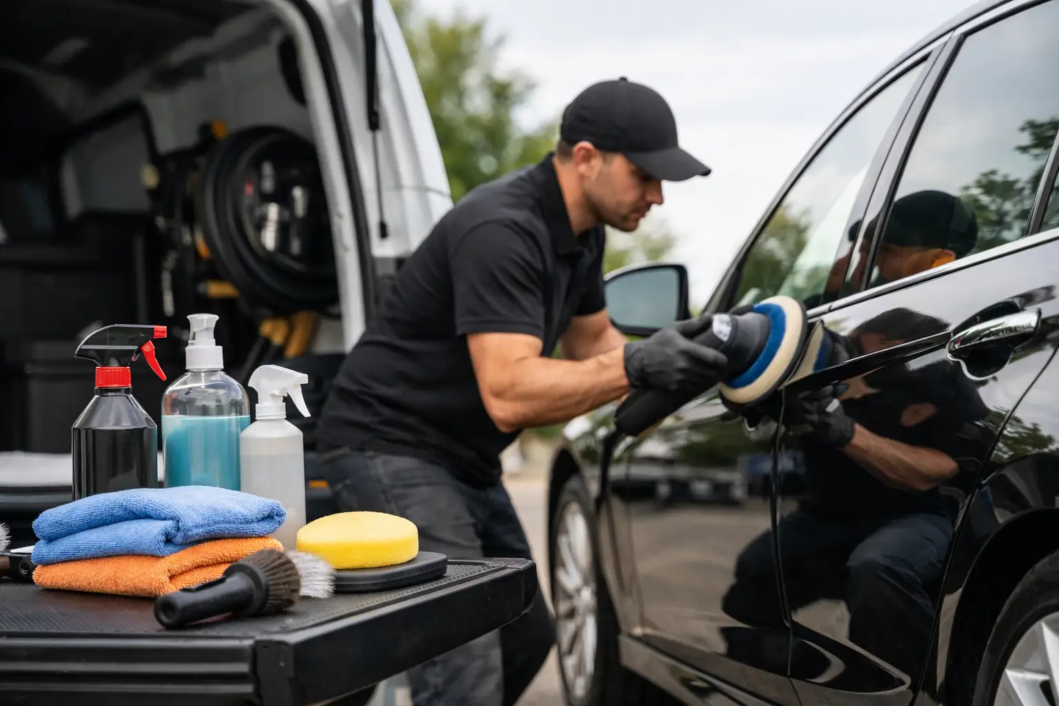 Paint correction in driveway