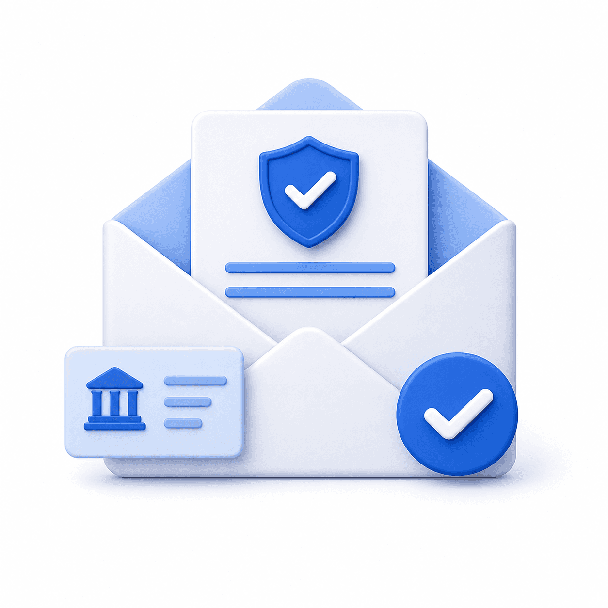 Envelope containing recommendations like “Fix churn spike” and “Action,” symbolizing actionable insights.