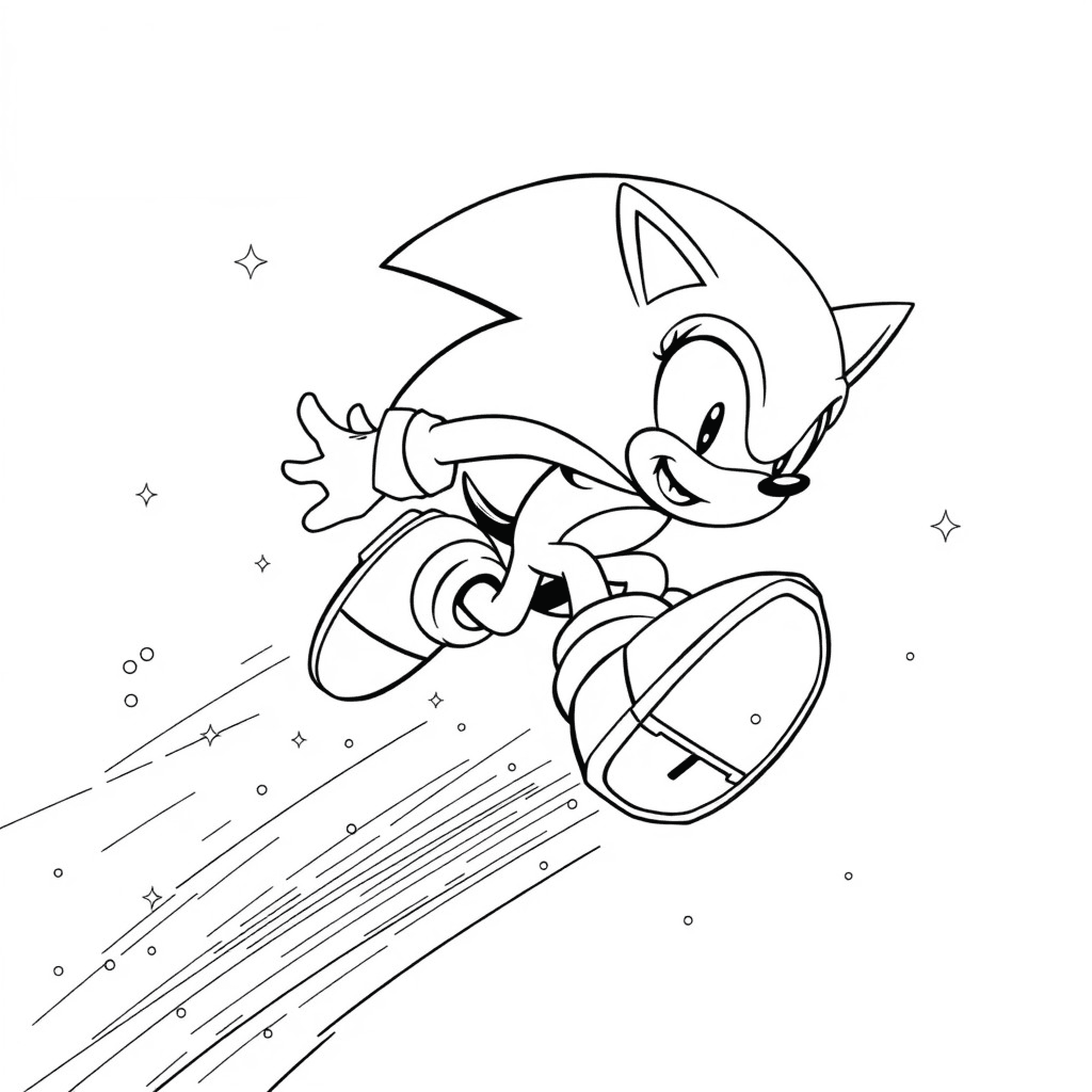 sonic coloring pages #6