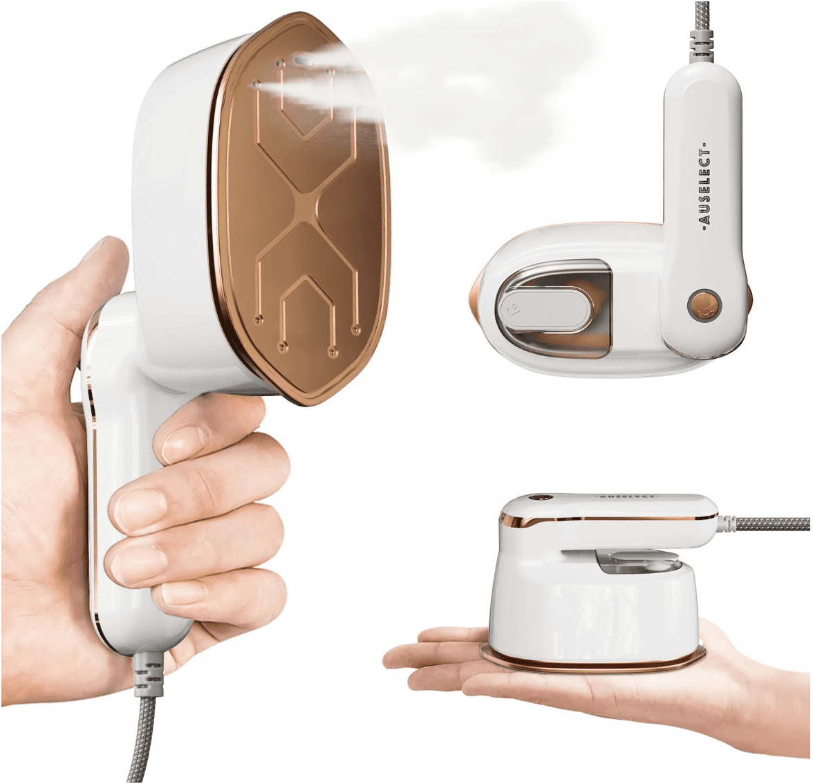 Auselect Mini Hand Held Travel Iron Clothes Steamer