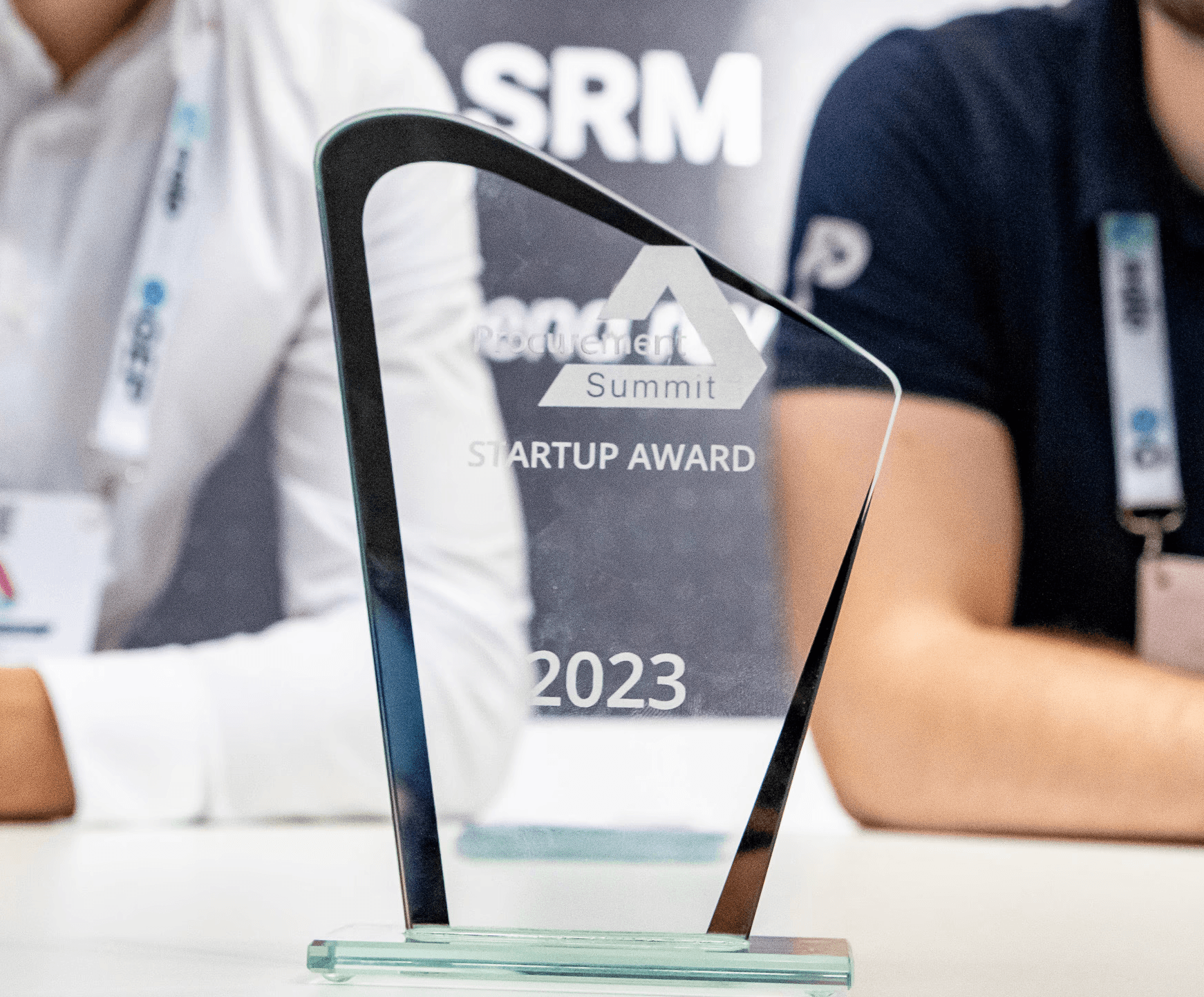 Prospeum winnning the Trophy Startup Award 2023