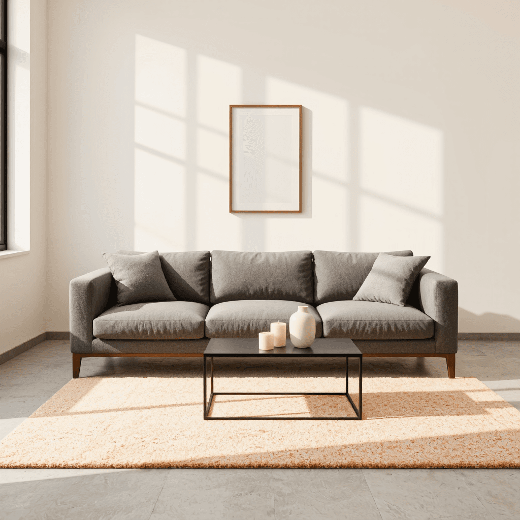 product photography of sofa