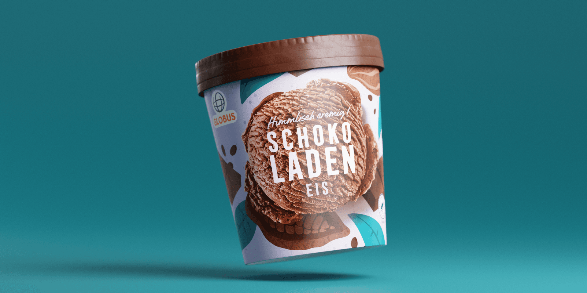 Globus Eis Packaging Design – Eisbecher-Sortiment in der Reihe