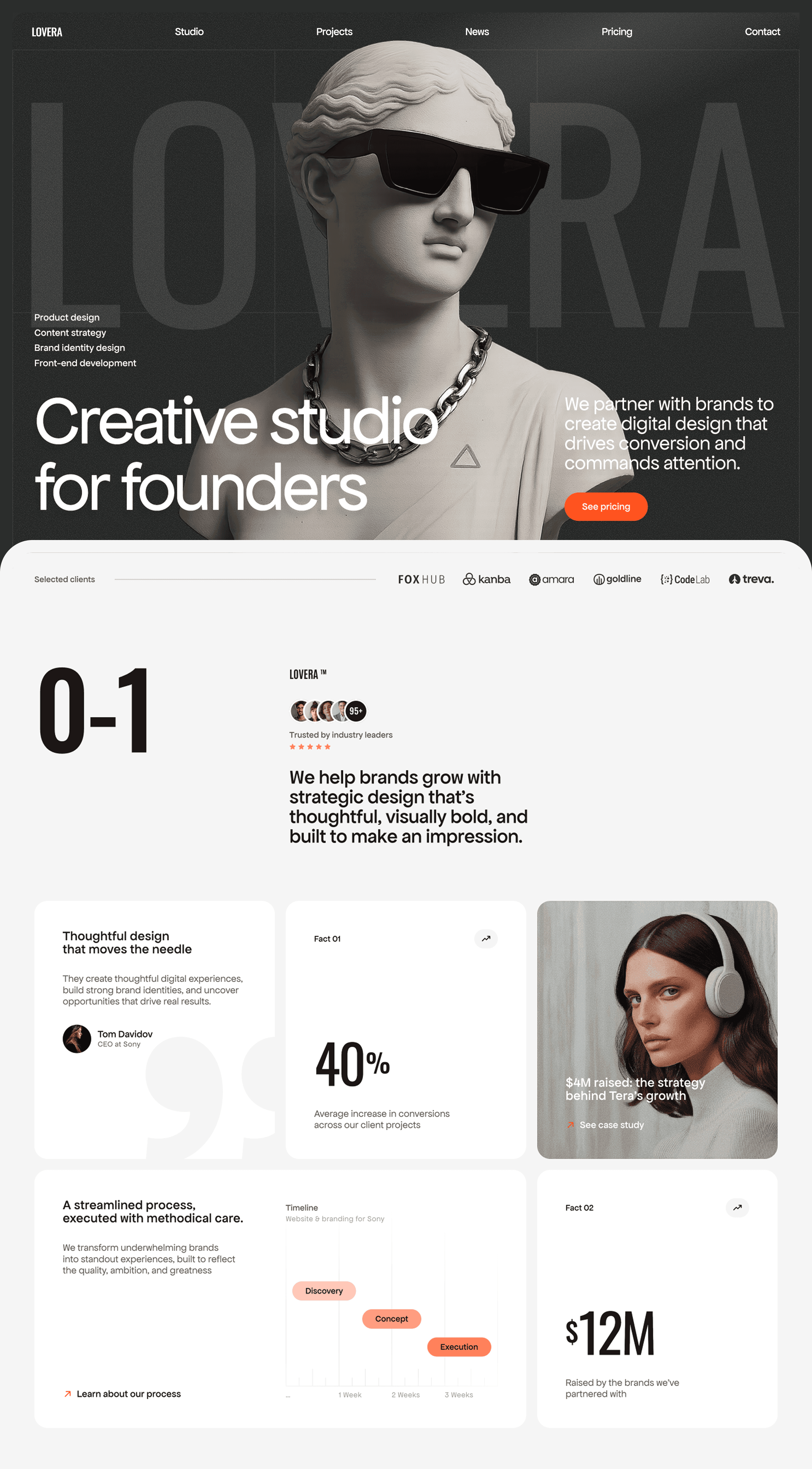 Lovera Framer template