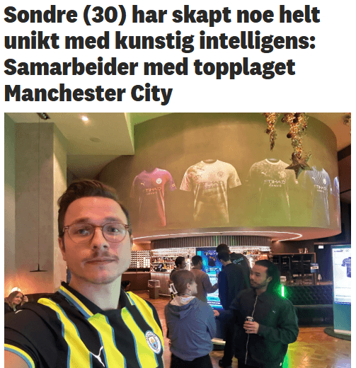Nyhetsutklipp av Sondre F. Lindheim