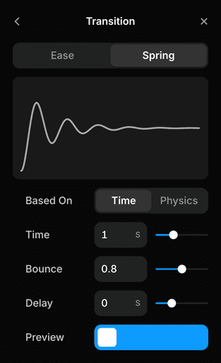 Transition Props in Framer