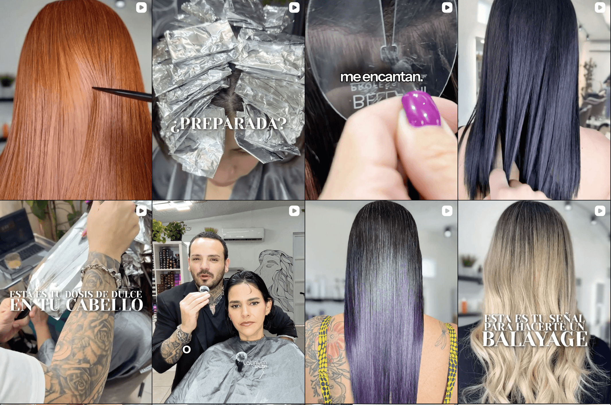 Creative video content production for Puerto Rico salon increasing brand authority and engagement.
