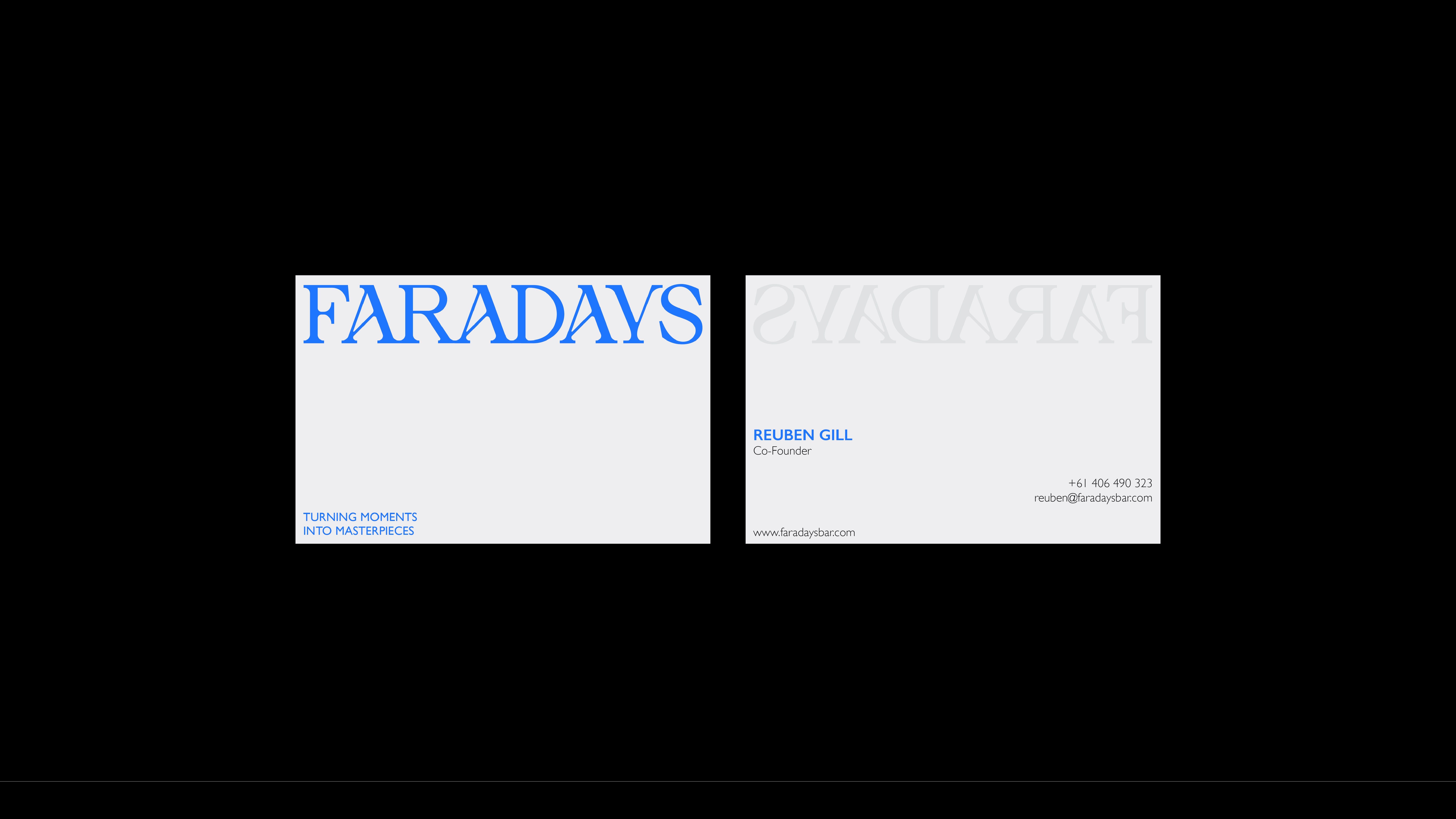Faradays - Business Cards design - The Family Studio