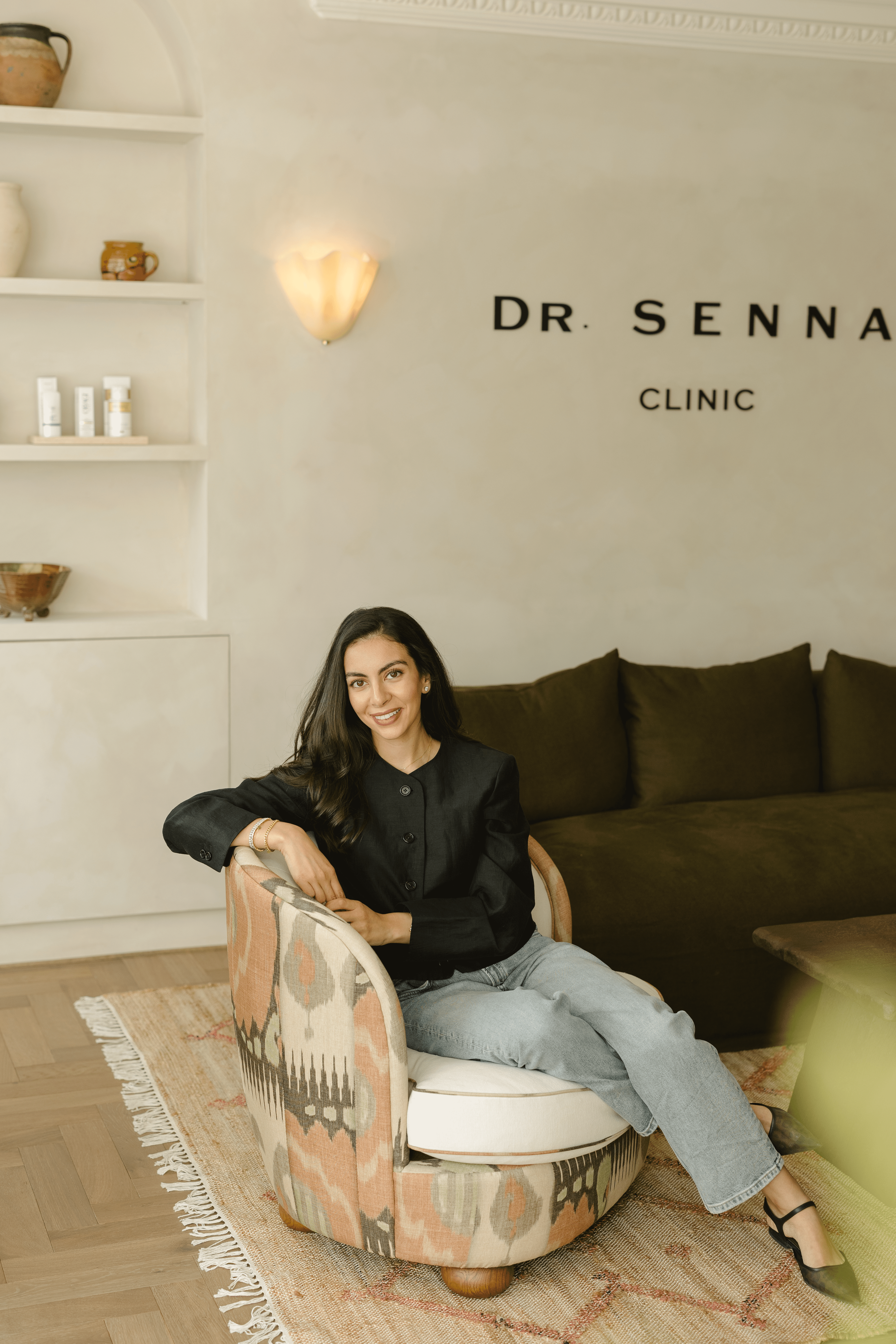 Dr Senna Bahrani inside her clinic in Barnes, London