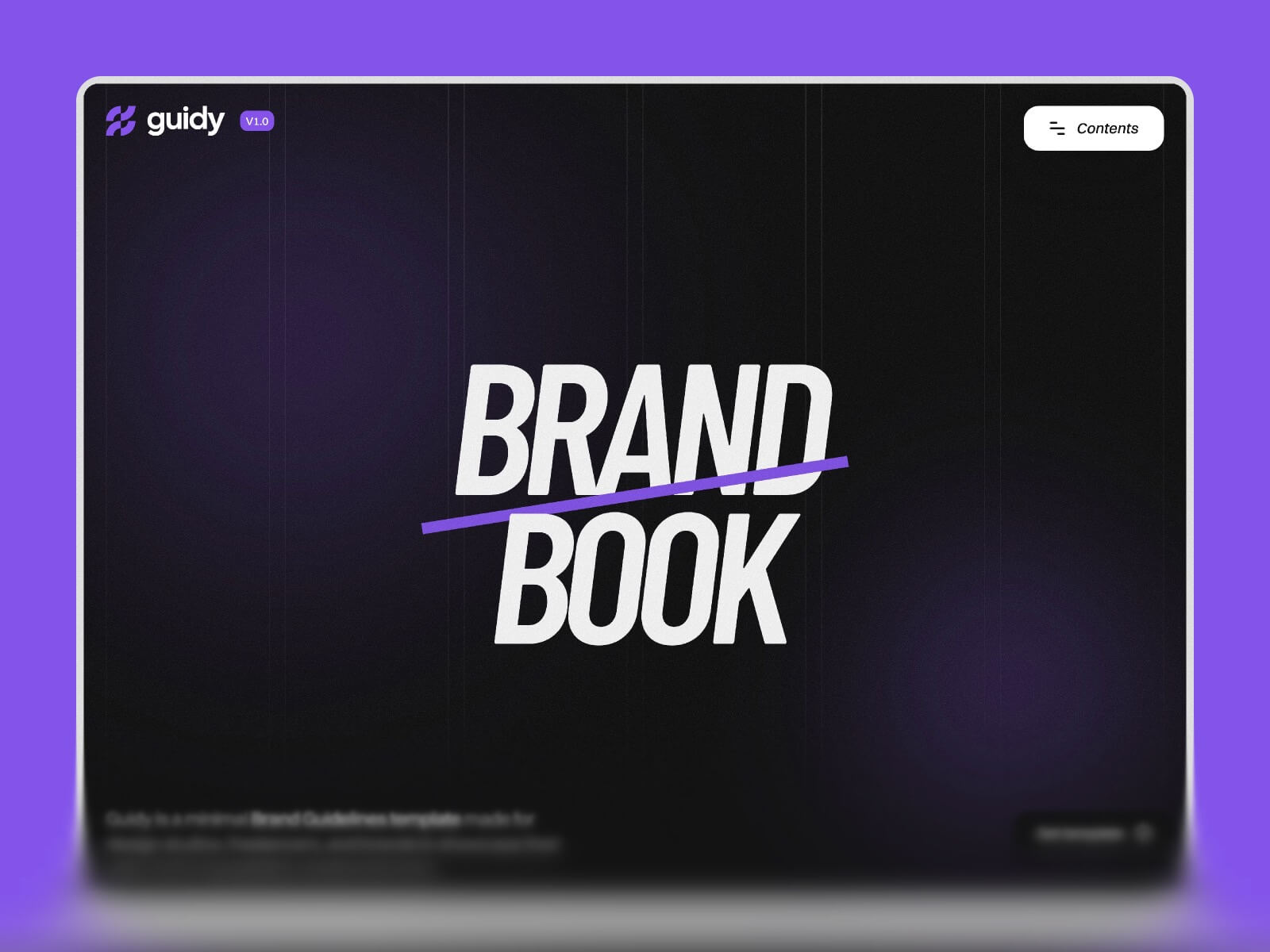 Guidy Brand Book Homepage