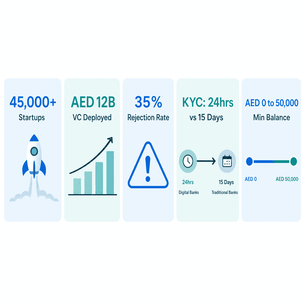Infographic: Best Banks for Startups in UAE - Reviewed for 2026