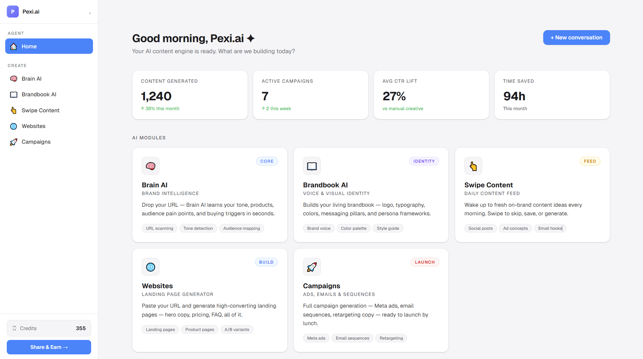 An image of Dreelio's dashboard