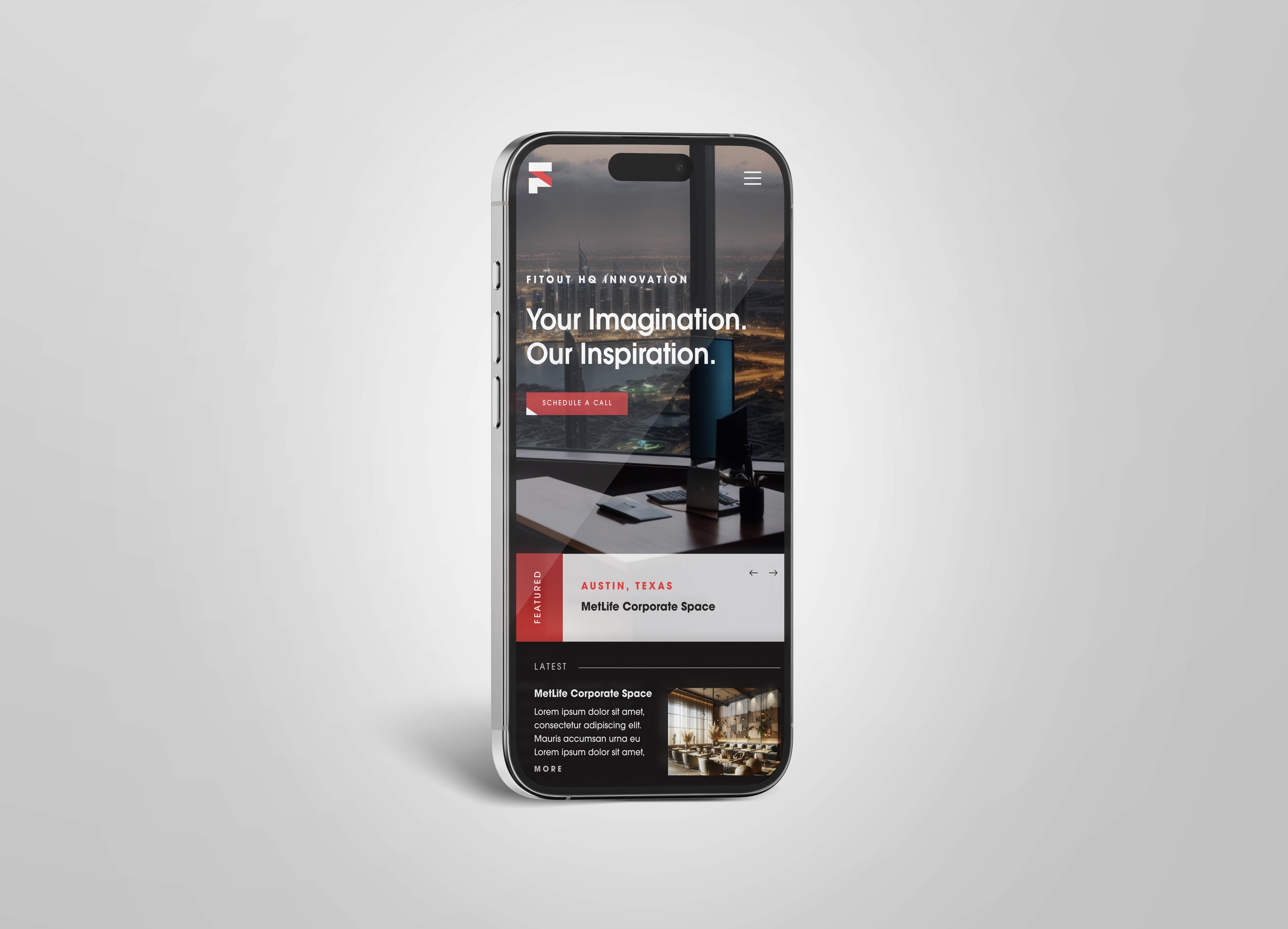 Fitout HQ Mobile Website