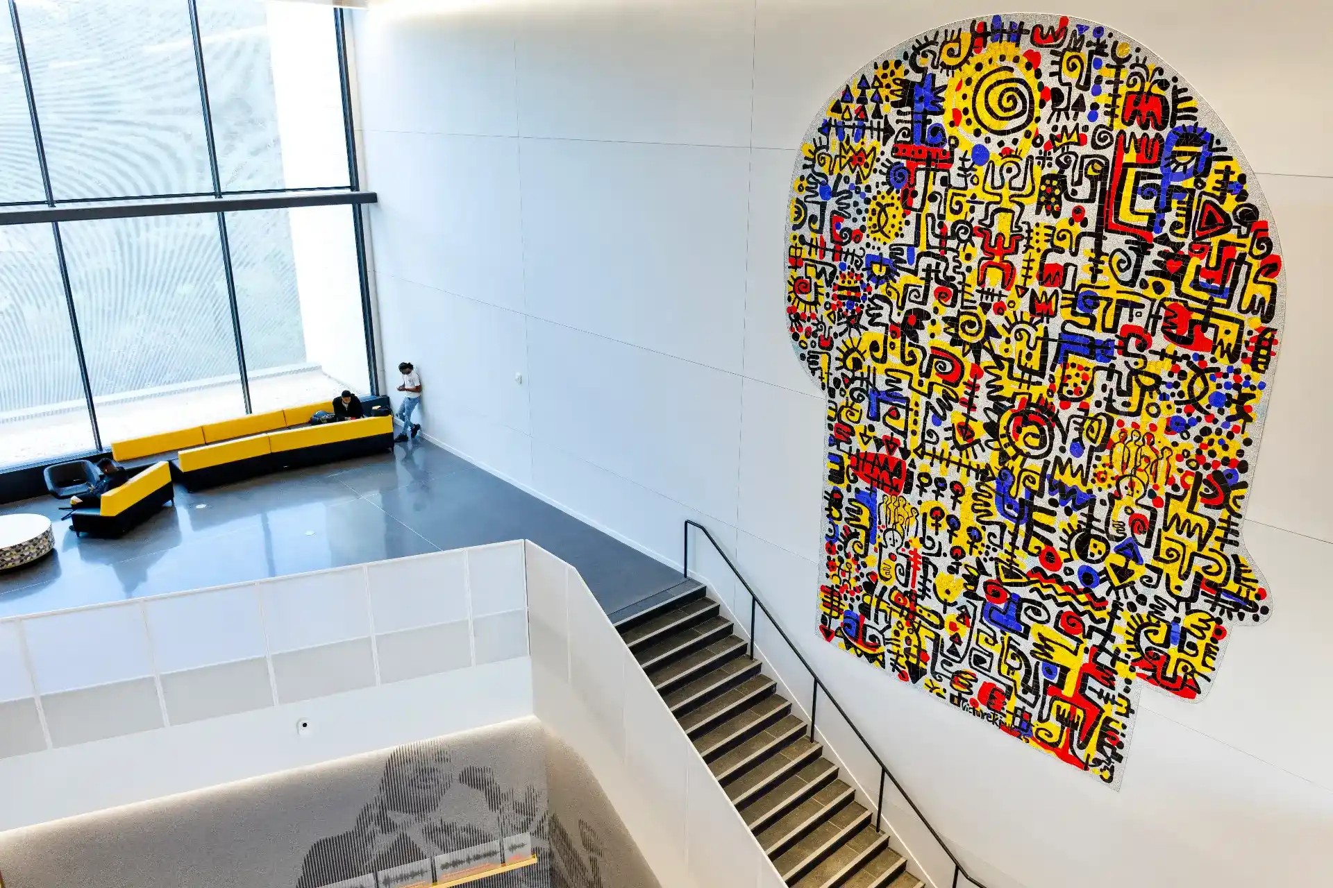 "Conversation" Bowie State University. 18 feet wide by 15 feet high. 