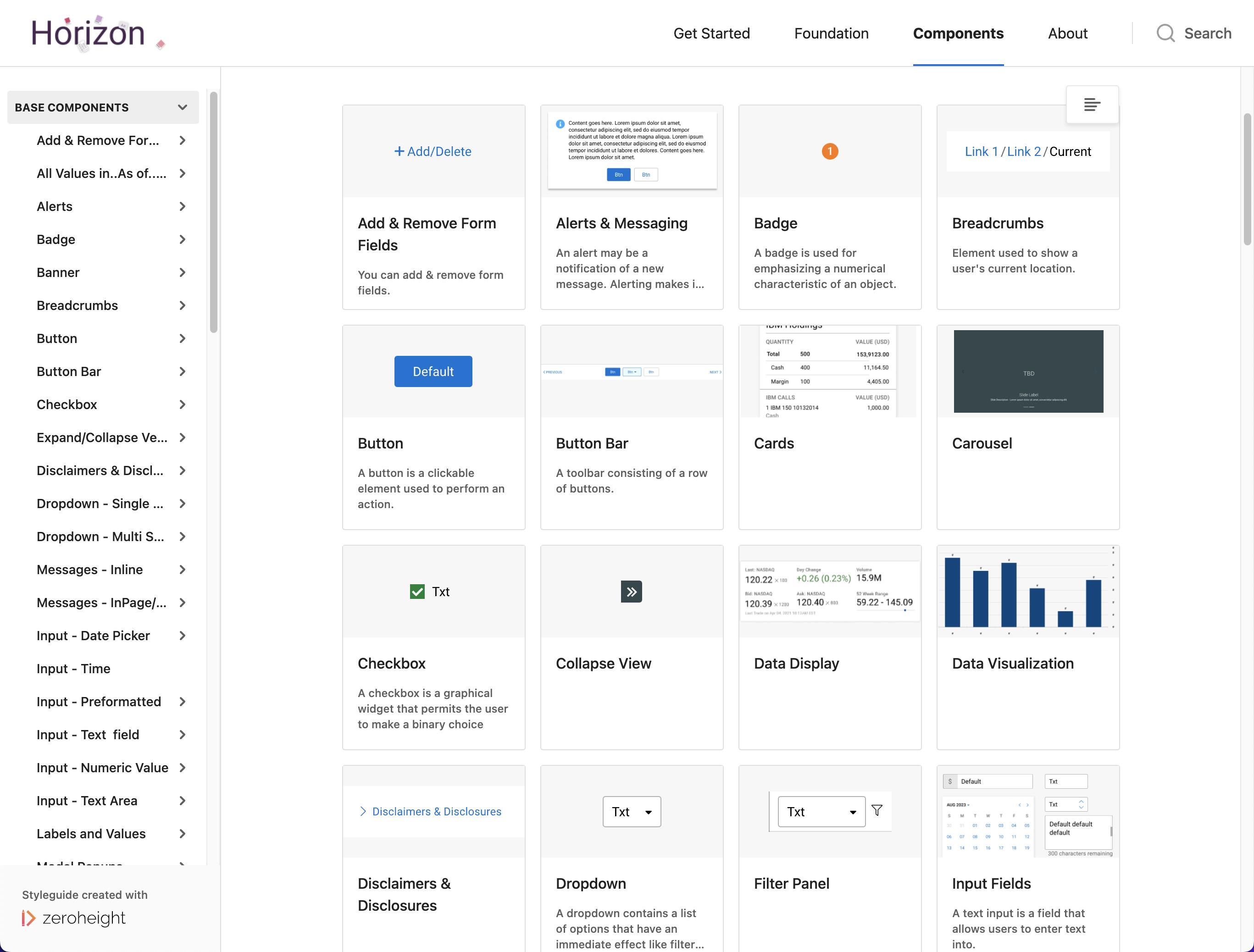 Component List