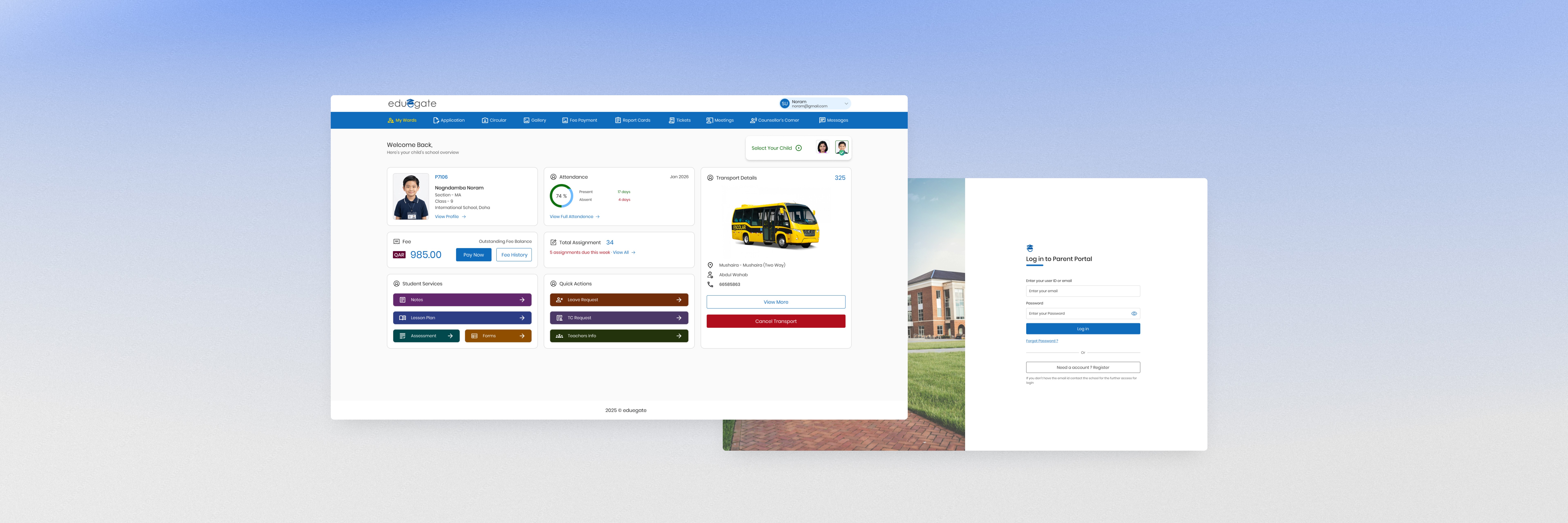 Parent Portal case study cover image