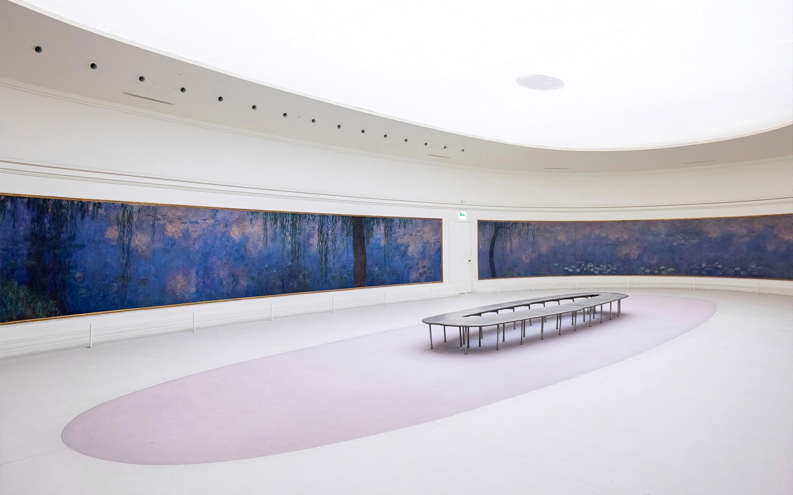 Ang 'Water Lilies' ni Monet ay ipinapakita sa Orangerie Museum, Paris.