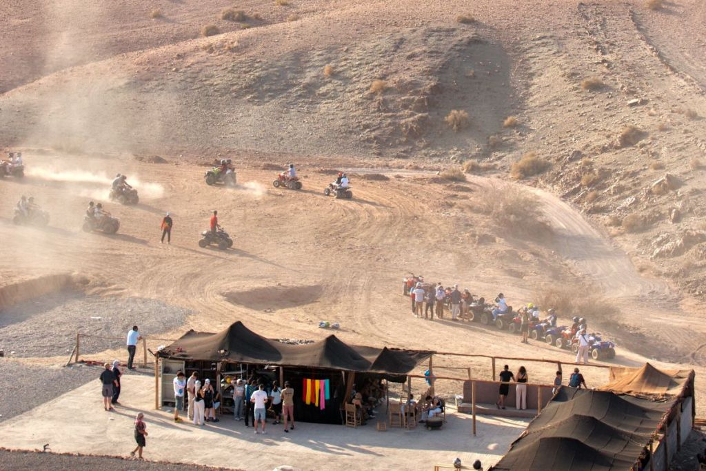 quad biking in agafay desert