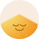 Smiling abstract character