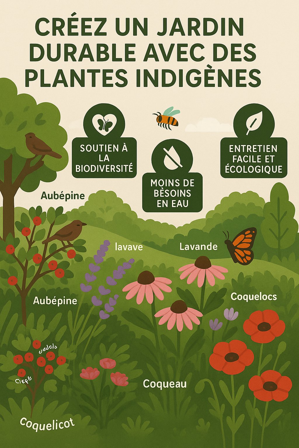 Plantes indigenes jardin