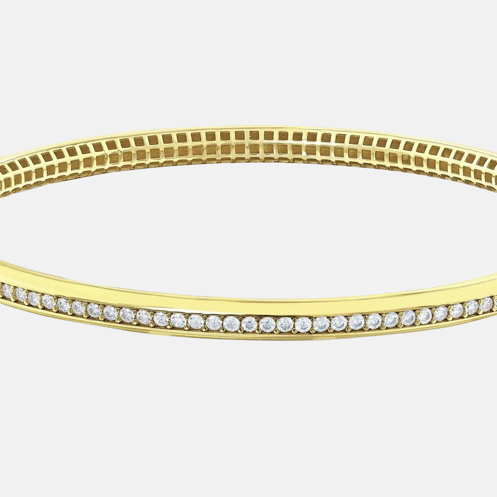 Assos 14 Ayar Altın Tasarım Kelepçe Bilezik 8.94 Gram Ağırlığında