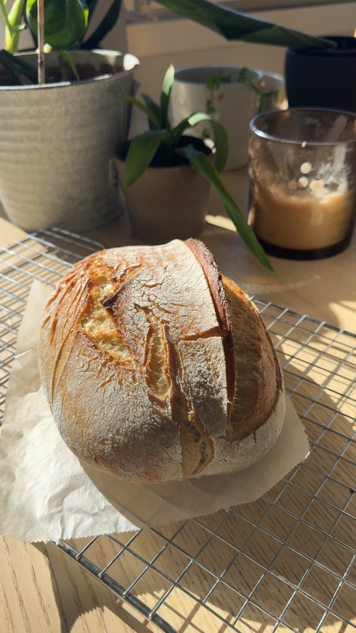 A loaf of sourdough bread