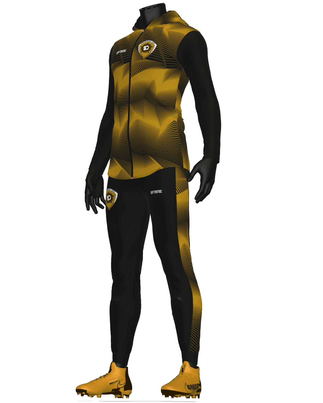 Modelagem Gola Y esportiva profissional aplicada em camiseta sublimada