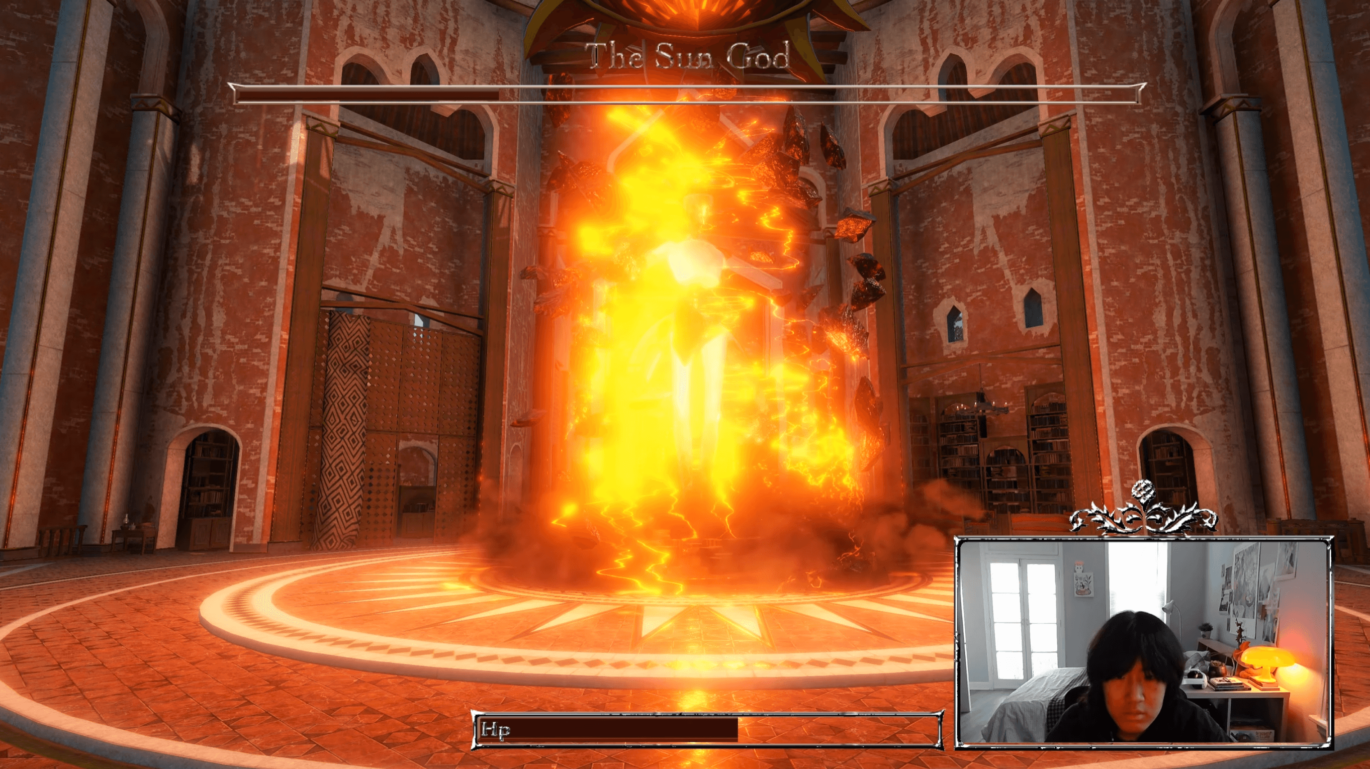 Tablet showing Bloomy UI