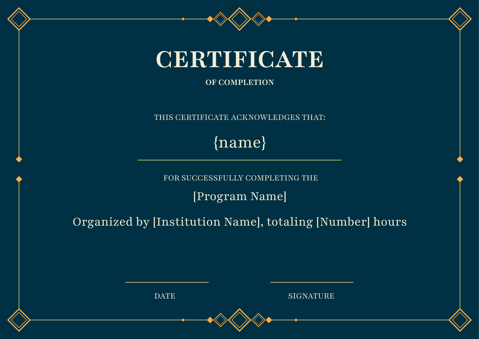 Wauld - Professional and attractive green recognition badge template