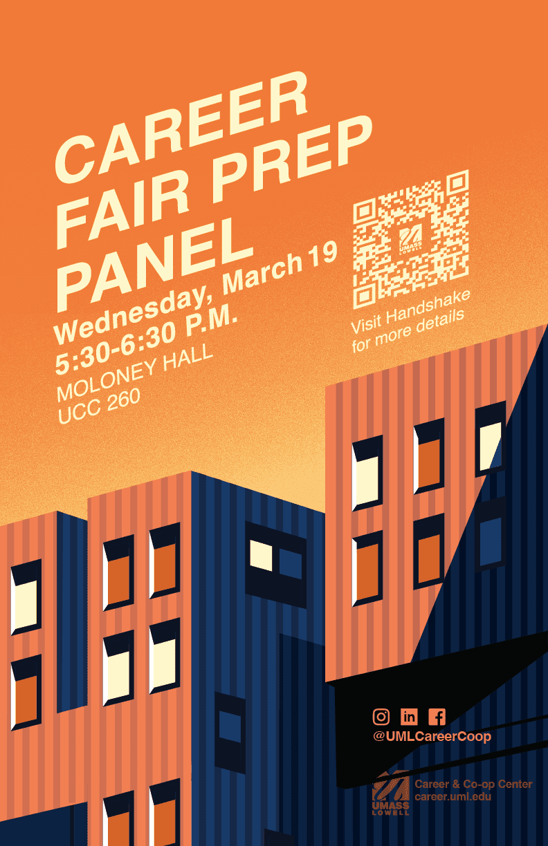 Spring career fair poster, Career Fair Prep Panel